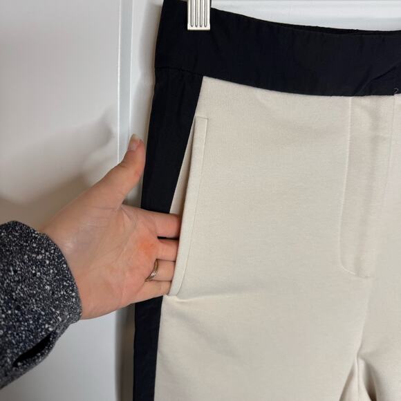 Sweaty Betty Riley Cream Black Thick Cuffed Sweatpants Joggers Size XS - Picture 4 of 7
